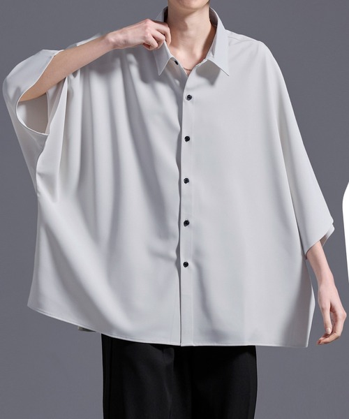 ドレープトロミ オーバードルマンシャツ（シャツ/ブラウス）｜Loose/ルース（ルース）