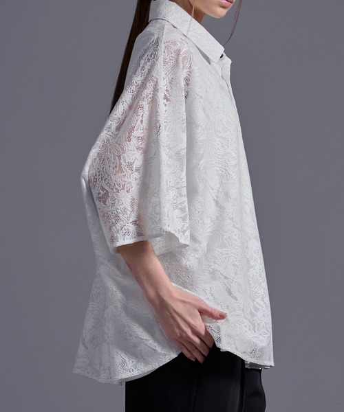 ドレープトロミ オーバードルマンシャツ（シャツ/ブラウス）｜Loose/ルース（ルース）