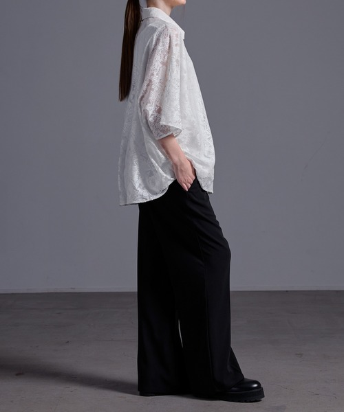 ドレープトロミ オーバードルマンシャツ（シャツ/ブラウス）｜Loose/ルース（ルース）
