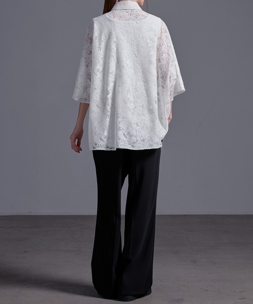 ドレープトロミ オーバードルマンシャツ（シャツ/ブラウス）｜Loose/ルース（ルース）