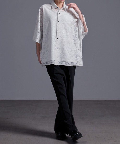 ドレープトロミ オーバードルマンシャツ（シャツ/ブラウス）｜Loose/ルース（ルース）
