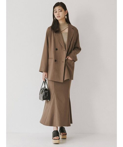 MURUA（ムルーア）の「パウダーツイルマーメイドスカート【セットアップ着用可能】（スカート・レディース・ブラック/ベージュ/ブラウン/その他1/その他2・1/2）」の10枚目の写真