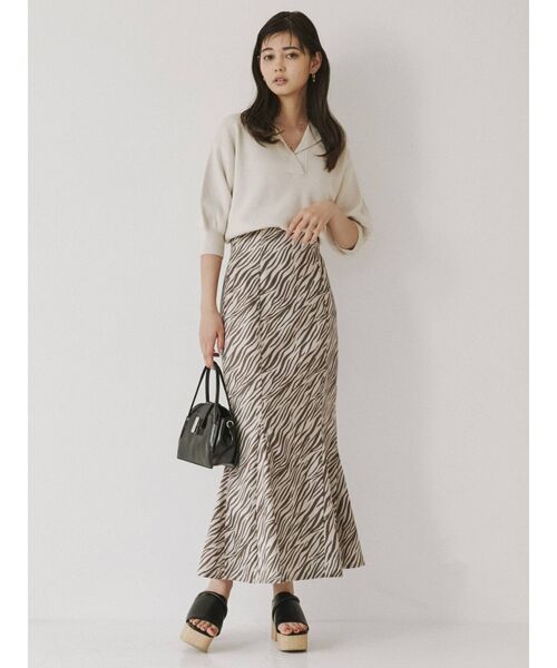 MURUA（ムルーア）の「パウダーツイルマーメイドスカート【セットアップ着用可能】（スカート・レディース・ブラック/ベージュ/ブラウン/その他1/その他2・1/2）」の13枚目の写真