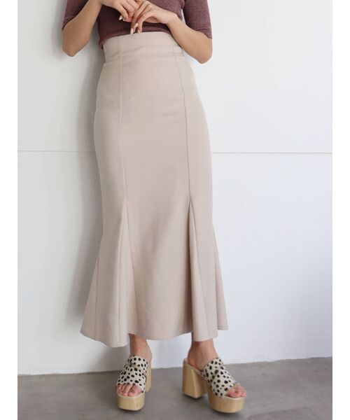 MURUA（ムルーア）の「パウダーツイルマーメイドスカート【セットアップ着用可能】（スカート・レディース・ブラック/ベージュ/ブラウン/その他1/その他2・1/2）」の15枚目の写真