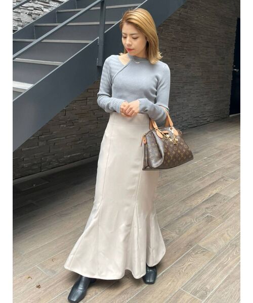 MURUA（ムルーア）の「パウダーツイルマーメイドスカート【セットアップ着用可能】（スカート・レディース・ブラック/ベージュ/ブラウン/その他1/その他2・1/2）」の16枚目の写真