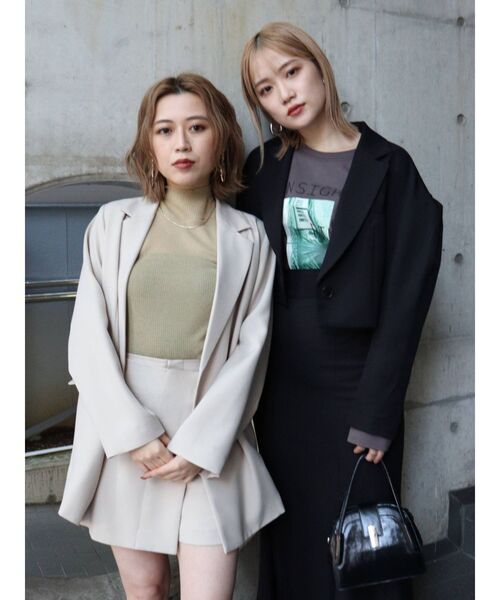 MURUA（ムルーア）の「パウダーツイルマーメイドスカート【セットアップ着用可能】（スカート・レディース・ブラック/ベージュ/ブラウン/その他1/その他2・1/2）」の20枚目の写真