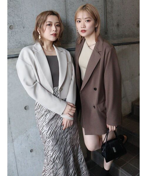 MURUA（ムルーア）の「パウダーツイルマーメイドスカート【セットアップ着用可能】（スカート・レディース・ブラック/ベージュ/ブラウン/その他1/その他2・1/2）」の22枚目の写真