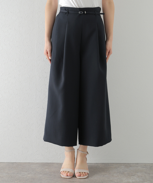 La TOTALITE（ラトータリテ）の「ワイドクロップドパンツ（その他パンツ・レディース・ネイビー/ベージュ・36/38）」の8枚目の写真