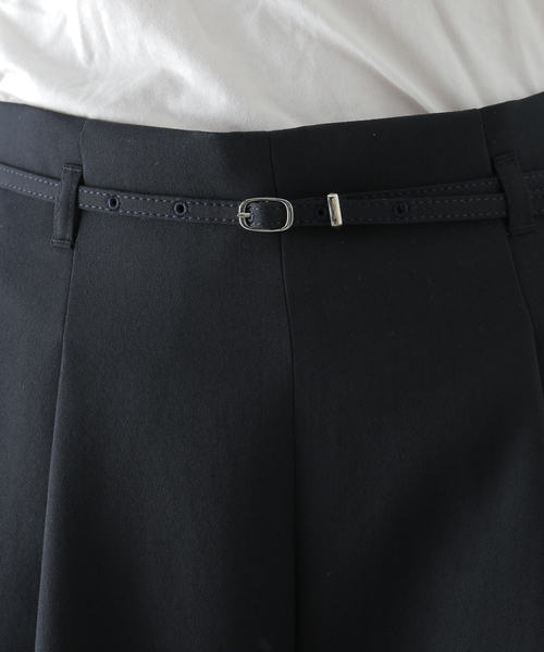 La TOTALITE（ラトータリテ）の「ワイドクロップドパンツ（その他パンツ・レディース・ネイビー/ベージュ・36/38）」の14枚目の写真