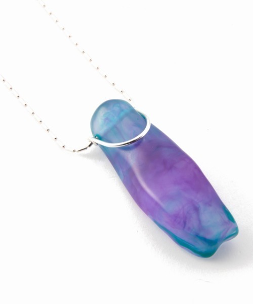 LAPUIS（ラピュイ）の「LAPUIS(ラピュイ)Stone Motifネックレス（ネックレス・レディース・パープル/オレンジ/アイボリー・FREE）」の9枚目の写真