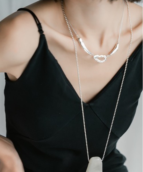 LAPUIS（ラピュイ）の「LAPUIS(ラピュイ)Stone Motifネックレス（ネックレス・レディース・パープル/オレンジ/アイボリー・FREE）」の10枚目の写真