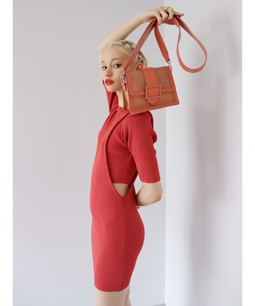 EVRIS（エヴリス）の「クリアショルダーBAG（ショルダーバッグ・レディース・ホワイト/ブラック/オレンジ・FREE）」の9枚目の写真