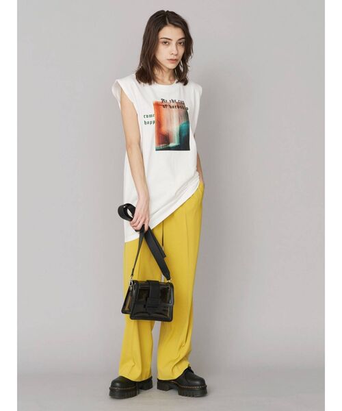 EVRIS（エヴリス）の「クリアショルダーBAG（ショルダーバッグ・レディース・ホワイト/ブラック/オレンジ・FREE）」の7枚目の写真