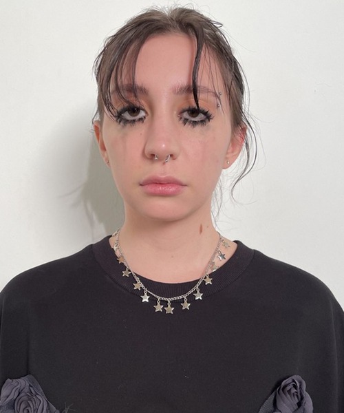 bonjour records（ボンジュールレコーズ）の「【MOSAIC SOCIETY】Mini star necklace（ネックレス・レディース・シルバー・FREE）」の2枚目の写真