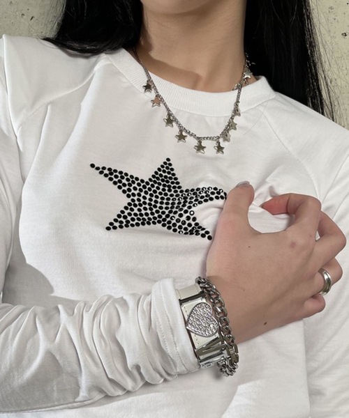 bonjour records（ボンジュールレコーズ）の「【MOSAIC SOCIETY】Mini star necklace（ネックレス・レディース・シルバー・FREE）」の3枚目の写真