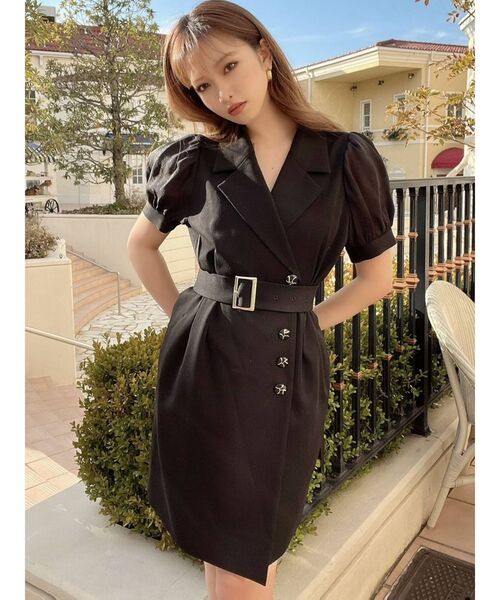 RESEXXY（リゼクシー）の「スリーブシアージャケットワンピース（ワンピース・レディース・アイボリー/ブラック/ピンク/その他1・FREE）」の11枚目の写真