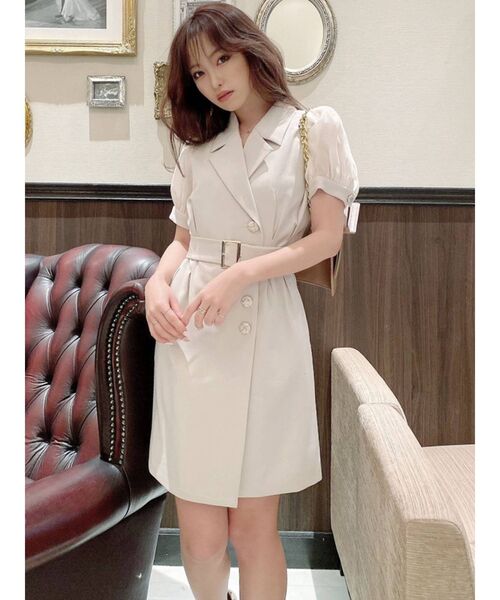 RESEXXY（リゼクシー）の「スリーブシアージャケットワンピース（ワンピース・レディース・アイボリー/ブラック/ピンク/その他1・FREE）」の16枚目の写真