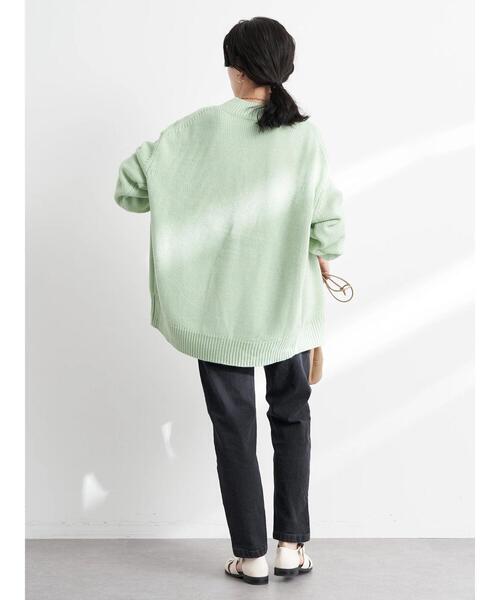 earth music&ecology（アースミュージックアンドエコロジー）の「ルーズカーディガン（カーディガン/ボレロ・レディース・グレー/ピンク/イエロー/グリーン・FREE）」の15枚目の写真