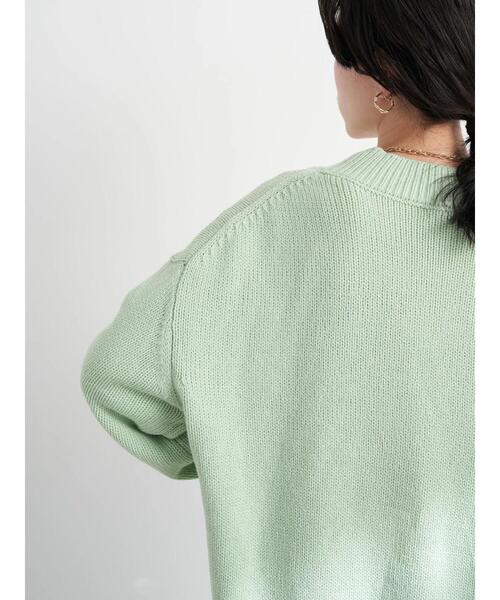 earth music&ecology（アースミュージックアンドエコロジー）の「ルーズカーディガン（カーディガン/ボレロ・レディース・グレー/ピンク/イエロー/グリーン・FREE）」の7枚目の写真