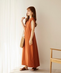 moi tytto | ノースリーブサイドスリットワンピース/ジレ(ワンピース)