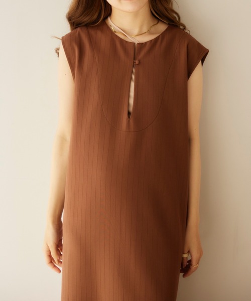 moi tytto（モイテュット）の「ノースリーブサイドスリットワンピース/ジレ（ワンピース・レディース・テラコッタ/ブラウン・FREE）」の16枚目の写真