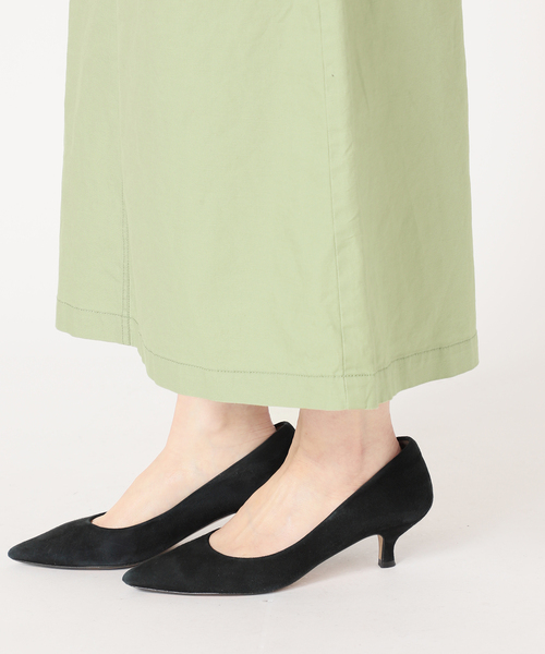 IENA（イエナ）の「コットンリネンオックストラペーズスカート（スカート・レディース・ネイビー/カーキ/パープル・34/40/38/36）」の16枚目の写真