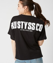 【RUSTY:ラスティー】 レディース ビックバックロゴ 半袖Tシャツ
