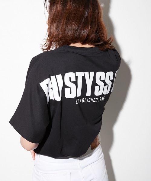 RUSTY（ラスティ）の「【RUSTY:ラスティー】 レディース ビックバックロゴ 半袖Ｔシャツ（Tシャツ/カットソー・レディース・ホワイト/ブラック・MEDIUM/LARGE）」の12枚目の写真