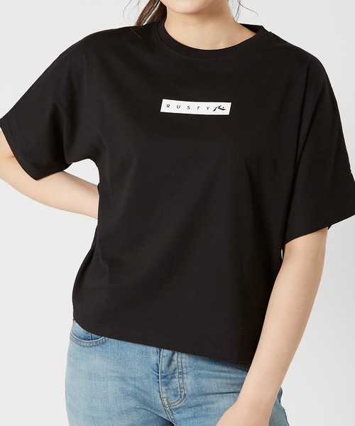 RUSTY（ラスティ）の「【RUSTY:ラスティー】 レディース ビックバックロゴ 半袖Ｔシャツ（Tシャツ/カットソー・レディース・ホワイト/ブラック・MEDIUM/LARGE）」の13枚目の写真