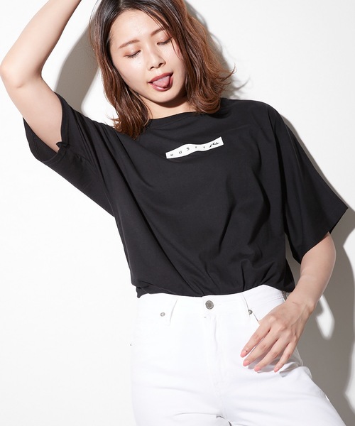 RUSTY（ラスティ）の「【RUSTY:ラスティー】 レディース ビックバックロゴ 半袖Ｔシャツ（Tシャツ/カットソー・レディース・ホワイト/ブラック・MEDIUM/LARGE）」の11枚目の写真