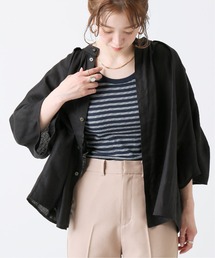 B.C STOCK | ヨーロピアンフラックスリネン2WAYブラウス◆(シャツ/ブラウス)