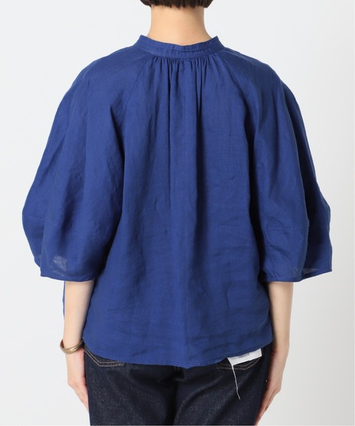 B.C STOCK(ベーセーストック)の「ヨーロピアンフラックスリネン2WAYブラウス(シャツ/ブラウス・レディース・ブラック/レッド/ブルー系その他・FREE)」の20枚目の写真