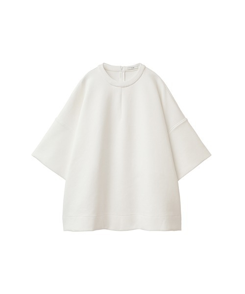 CLANE BULKY LINE HALF SLEEVE オーバーサイズ 白 CLANE（クラネ）の「BULKY LINE HALF SLEEVE TOPS（Tシャツ