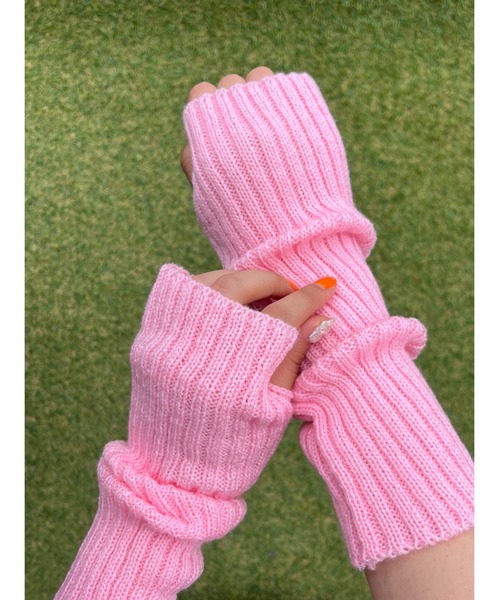 WC（ダブル シー）の「アームウォーマー（アームカバー・レディース・ブラック/ベージュ/ブラウン/ピンク/ブルー/ホワイト・FREE）」の6枚目の写真