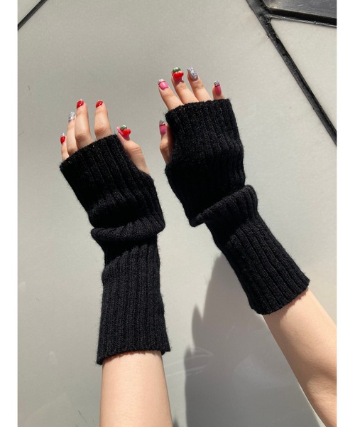 WC（ダブル シー）の「アームウォーマー（アームカバー・レディース・ブラック/ベージュ/ブラウン/ピンク/ブルー/ホワイト・FREE）」の20枚目の写真