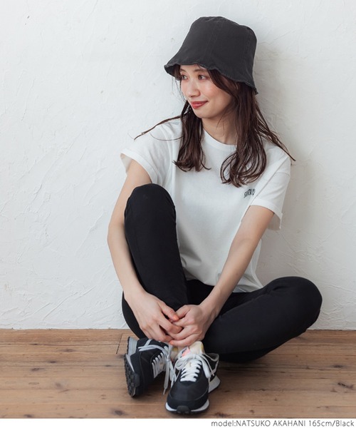 coca（coca）（コカ）の「切り替えパターンバケットハット（ハット・レディース・ブラック・ONE SIZE）」の6枚目の写真