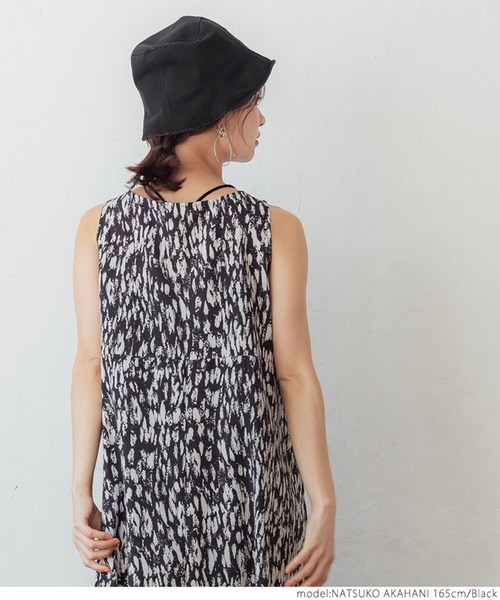 coca（coca）（コカ）の「切り替えパターンバケットハット（ハット・レディース・ブラック・ONE SIZE）」の5枚目の写真