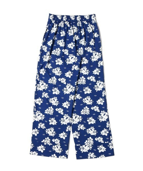 UGG（アグ）の「UGG＠mos ROOM WEAR  ハイビスカス 総柄ロングパンツ（ルームウェア/パジャマ・レディース・ブルー/レッド/ブラック・M/L）」の11枚目の写真