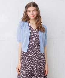 【WEB限定】【TOCCA LAVENDER】Seer Short-sleeved Cardigan カーディガン