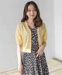 【WEB限定】【TOCCA LAVENDER】Seer Short-sleeved Cardigan カーディガン
