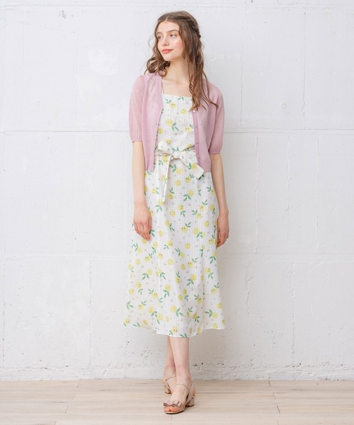 TOCCA(トッカ)の「【WEB限定】【TOCCA LAVENDER】Seer Short-sleeved Cardigan カーディガン(カーディガン/ボレロ・レディース・スモーキーグリーン系/ピンク系/イエロー系/サックスブルー系/ホワイト系・F)」の17枚目の写真