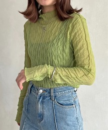 prose verse | 《WEB限定》ウェーブシアーメローカットソー(Tシャツ/カットソー)