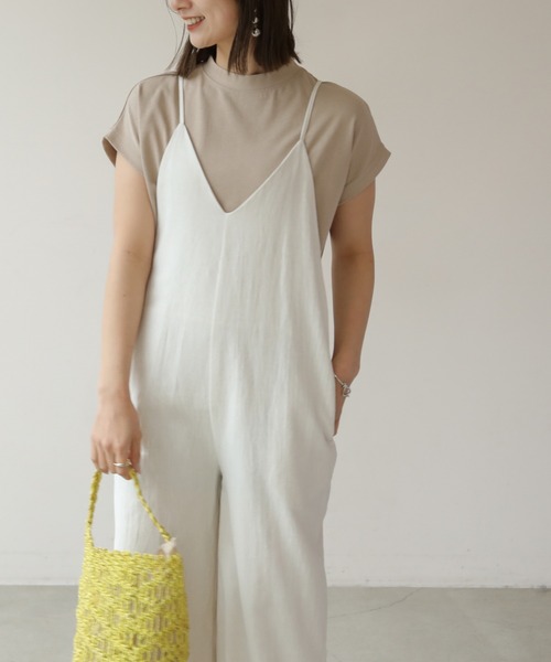 frames RAY CASSIN（フレームスレイカズン）の「WEB限定．コットンリネンオールインワン（つなぎ/オールインワン・レディース・オフホワイト/ブルー/スミクロ・FREE）」の22枚目の写真