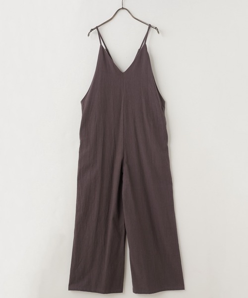 frames RAY CASSIN（フレームスレイカズン）の「WEB限定．コットンリネンオールインワン（つなぎ/オールインワン・レディース・オフホワイト/ブルー/スミクロ・FREE）」の9枚目の写真