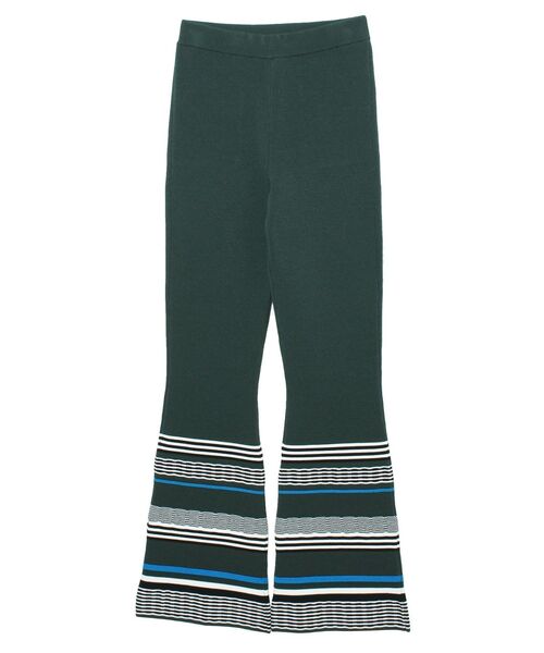 UN3D.（アンスリード）の「トライバルボーダーニットパンツ（その他パンツ・レディース・ブラック/ライム/グリーン・38/36）」の7枚目の写真