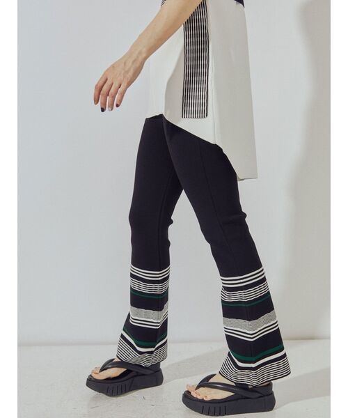 UN3D.（アンスリード）の「トライバルボーダーニットパンツ（その他パンツ・レディース・ブラック/ライム/グリーン・38/36）」の16枚目の写真