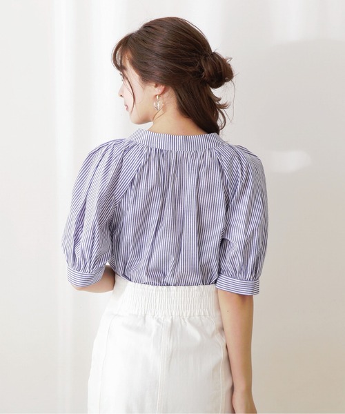 PROPORTION BODY DRESSING（プロポーションボディドレッシング）の「２ＷＡＹリボンブラウス / 1212210503（シャツ/ブラウス・レディース・ホワイト系その他/ブルー系その他/ライトグリーン・FREE）」の8枚目の写真