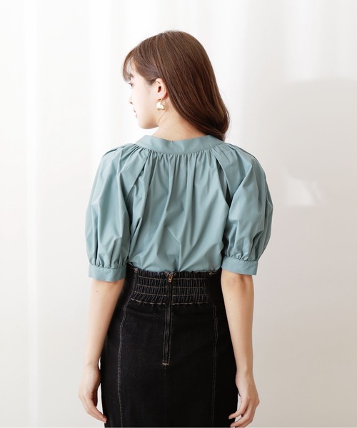 PROPORTION BODY DRESSING（プロポーションボディドレッシング）の「２ＷＡＹリボンブラウス / 1212210503（シャツ/ブラウス・レディース・ホワイト系その他/ブルー系その他/ライトグリーン・FREE）」の4枚目の写真