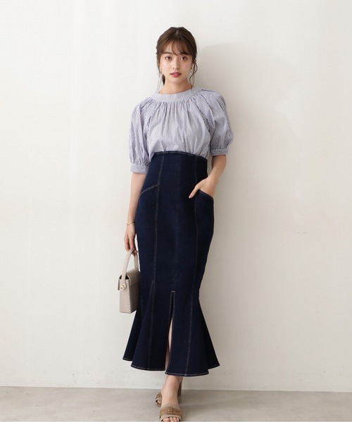 PROPORTION BODY DRESSING（プロポーションボディドレッシング）の「２ＷＡＹリボンブラウス / 1212210503（シャツ/ブラウス・レディース・ホワイト系その他/ブルー系その他/ライトグリーン・FREE）」の15枚目の写真