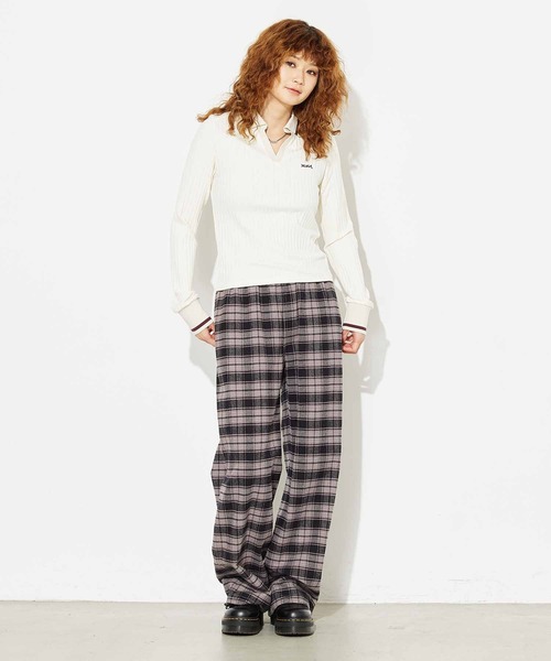 X-girl（エックスガール）の「BABY L/S POLO TOP（ポロシャツ・レディース・ホワイト/ライトブルー/ブラック・S/M）」の17枚目の写真